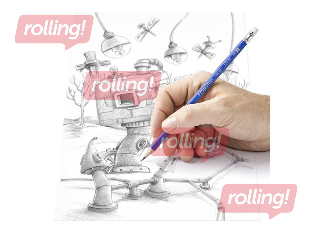 Zīmulis Staedtler norica 132 46, ar dzēšgumiju, HB