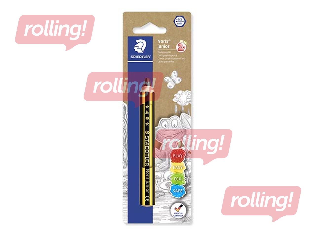Zīmulis maziem bērniem Staedtler Noris junior 141, 2B 