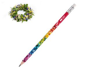 Zīmulis maziem bērniem ar dzēšgumiju, Happy Color Pixi, 2B +Līgo dāvana!