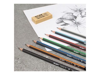 Kriidikomplekt Milan, metallkarbis, 7tk