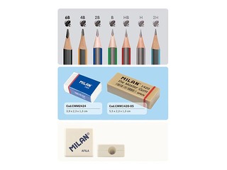 Zīmuļu kompekts Milan, metāla kastē, 7gab