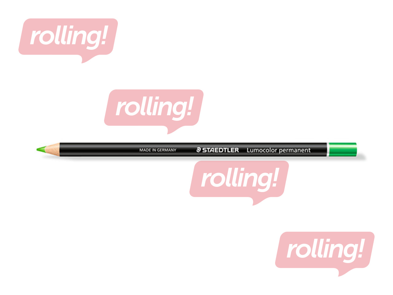 Zīmulis - marķieris Staedtler Lumicolor glasochrom, zaļš