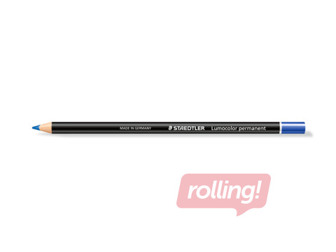 Permanent glasochrom pencil Staedtler Lumocolor 108, blue