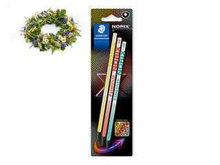 Pencil set NORIX 181, HB, 3pcs. +Midsummer gift!