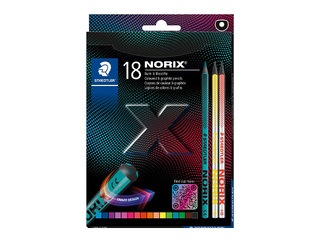 Krāsainie zīmuļi Staedtler Norix 186, 18 gb