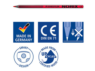 Krāsainie zīmuļi Staedtler Norix 186, 18 gb
