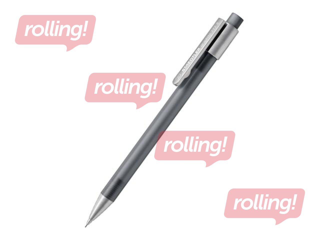 Mehāniskais zīmulis Staedtler 777, B, ar dzēšgumiju, pelēks, 0.5mm