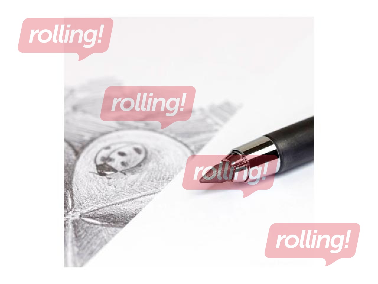 Mehāniskais zīmulis Milan, ar 6 grafītiem, melns, 5.2mm