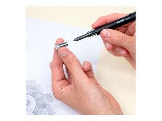 Mehāniskais zīmulis Milan, ar 6 grafītiem, melns, 5.2mm