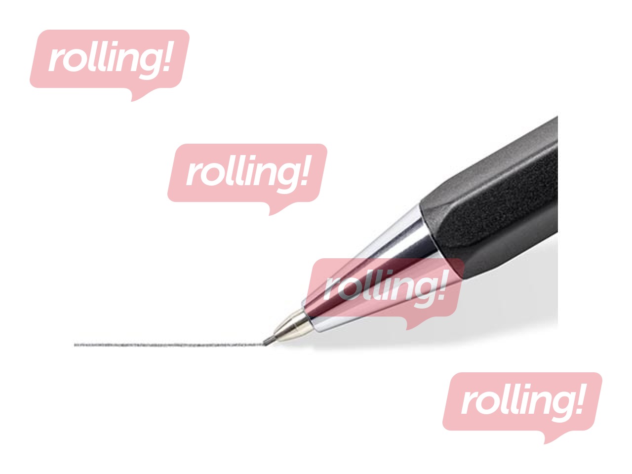 Mehāniskais zīmulis Staedtler, 778, HB, ar dzēšgumiju, melns, 0.5mm