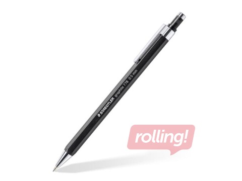 Механический карандаш Staedtler, 778, HB, с ластиком, черный, 0.5мм