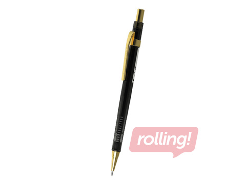 Mehāniskais zīmulis ErichKrause Black Pointer Gold, HB, ar dzēšgumiju, 0.5mm