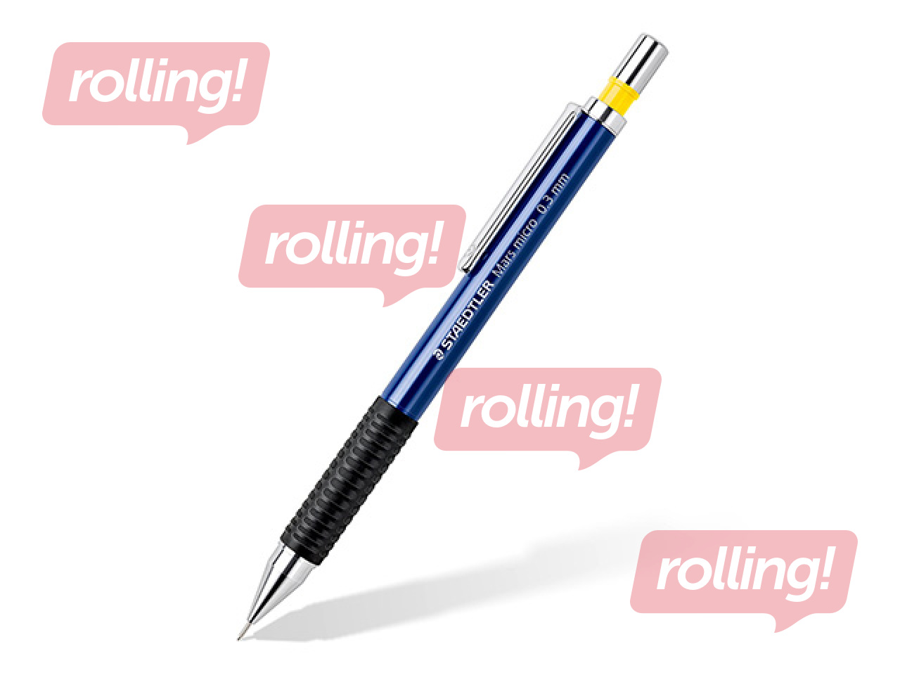 Mechanical pencil Mars micro 775, B, with eraser, 0.3mm