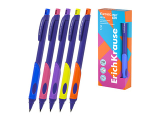Mehaaniline pliiats ErichKrause ErgoLine Kids Neon, HB, teritajaga, 2.0mm
