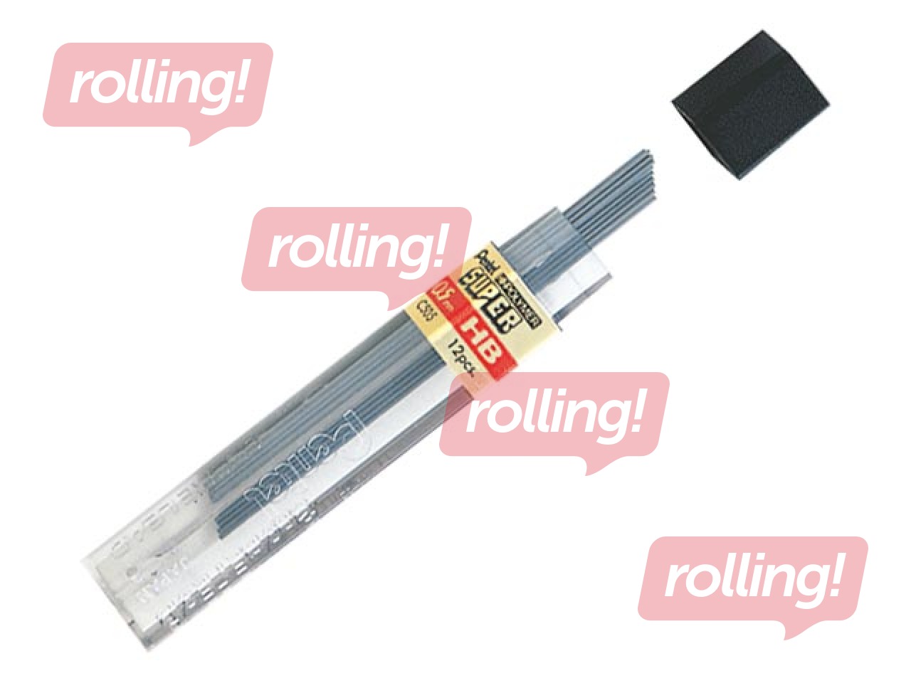 Grafīti mehāniskajam zīmulim PENTEL HI-POLYMER, HB, 0.5mm