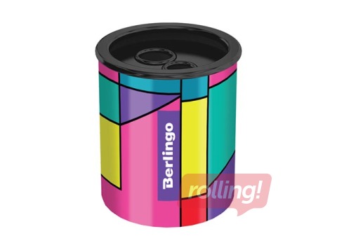 Topeltpliiatsiteritaja Color Block konteineriga, metall