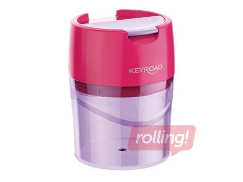 Double hole pencil sharpener with container Keyroad Robby Duo, violet