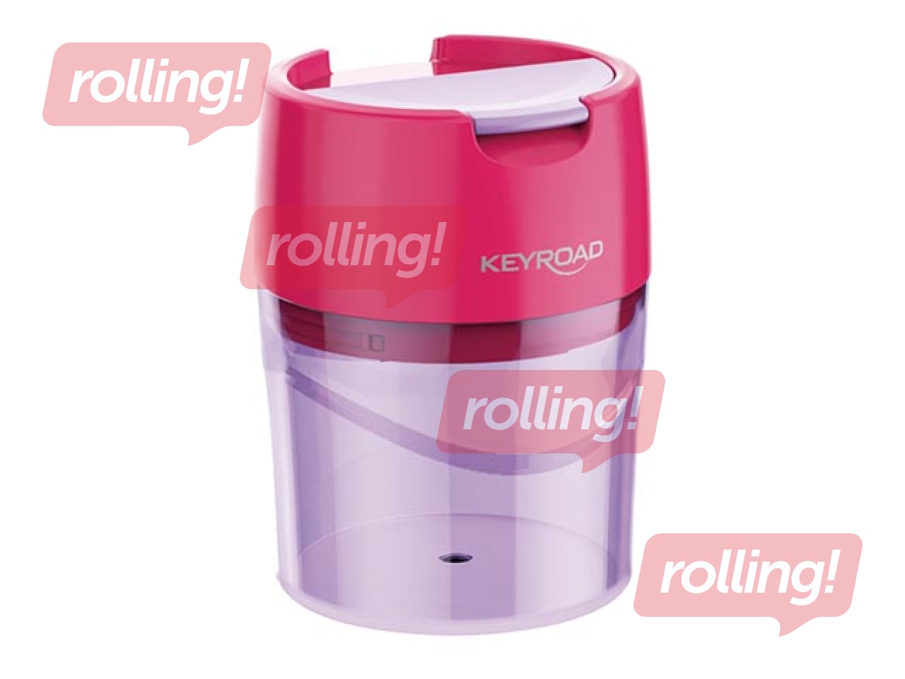 Double hole pencil sharpener with container Keyroad Robby Duo, violet