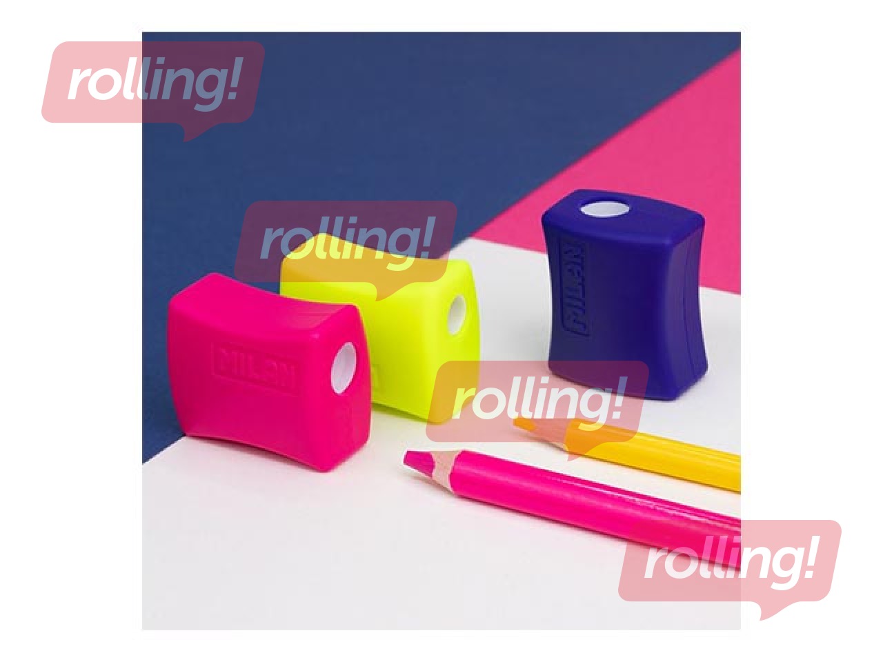 Double pencil sharpener Milan Double Acid, assorted colours