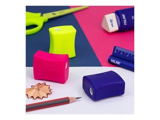 Double pencil sharpener Milan Double Acid, assorted colours