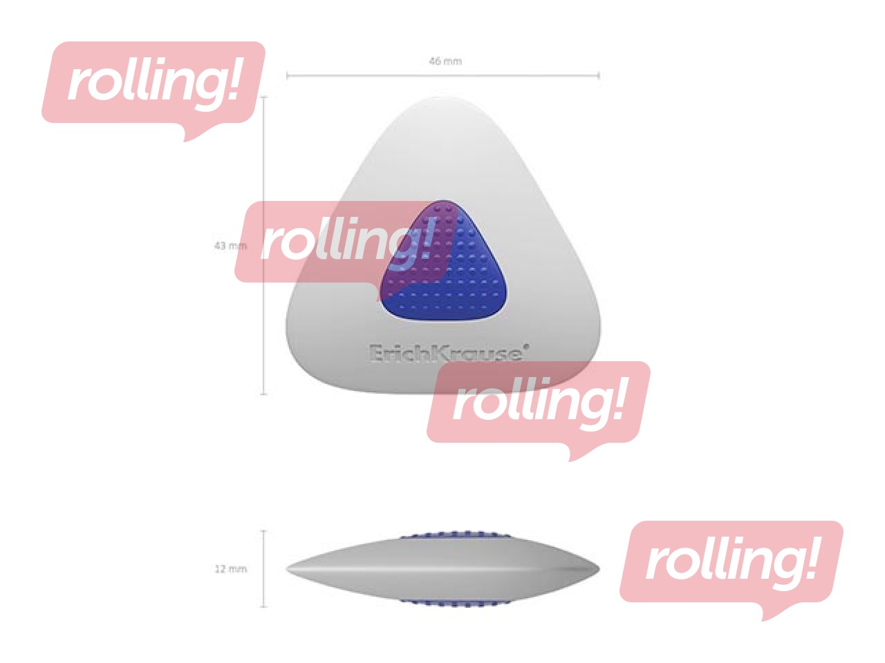 Dzēšgumija ErichKrause SMART & SOFT, trīsstūra formā