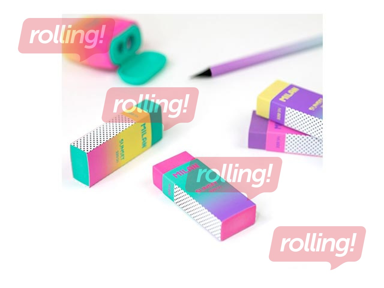 Dzēšgumija Sunset Milan, dažādas krāsas