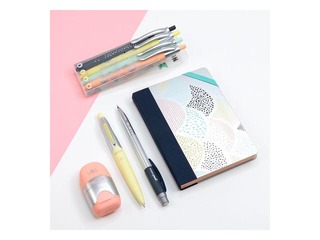 Eraser-Pencil Sharpener Milan, Capsule Silver