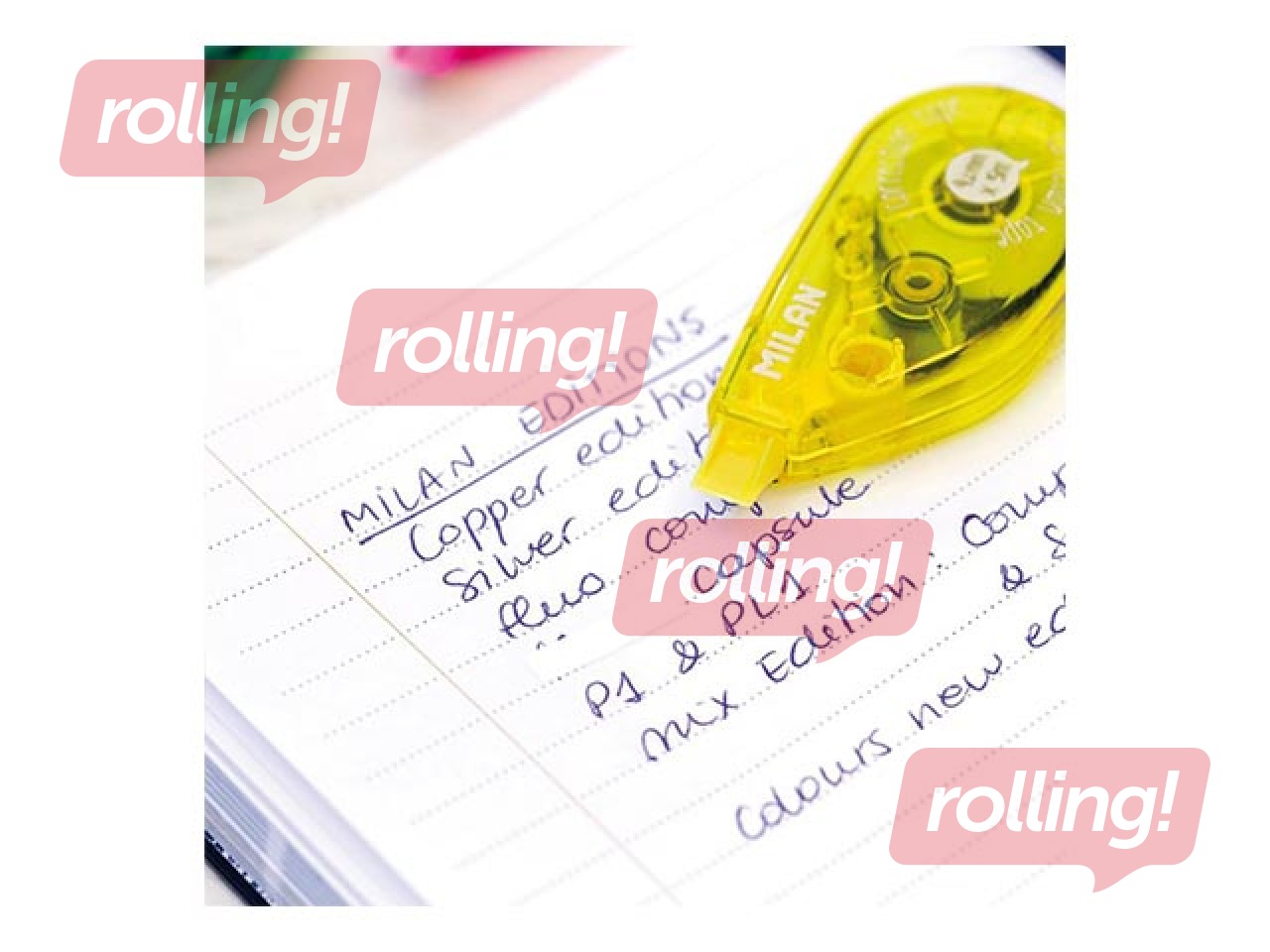 Korekcijas lente Milan Pocket  Acid, 4.2mm x 5m