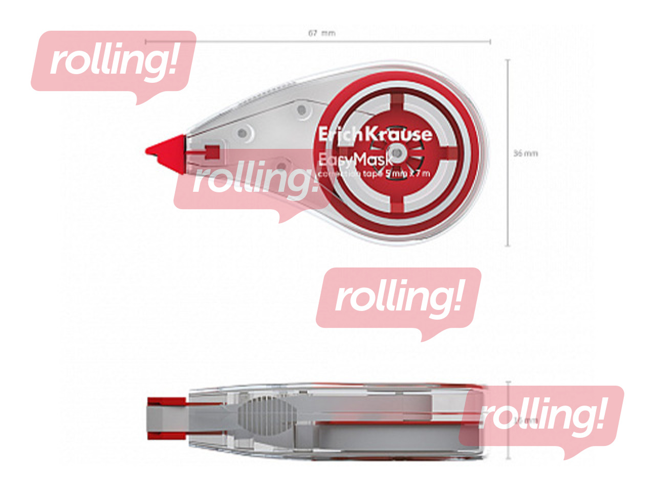 Correction tape ErichKrause EasyMask, 5mm × 7m