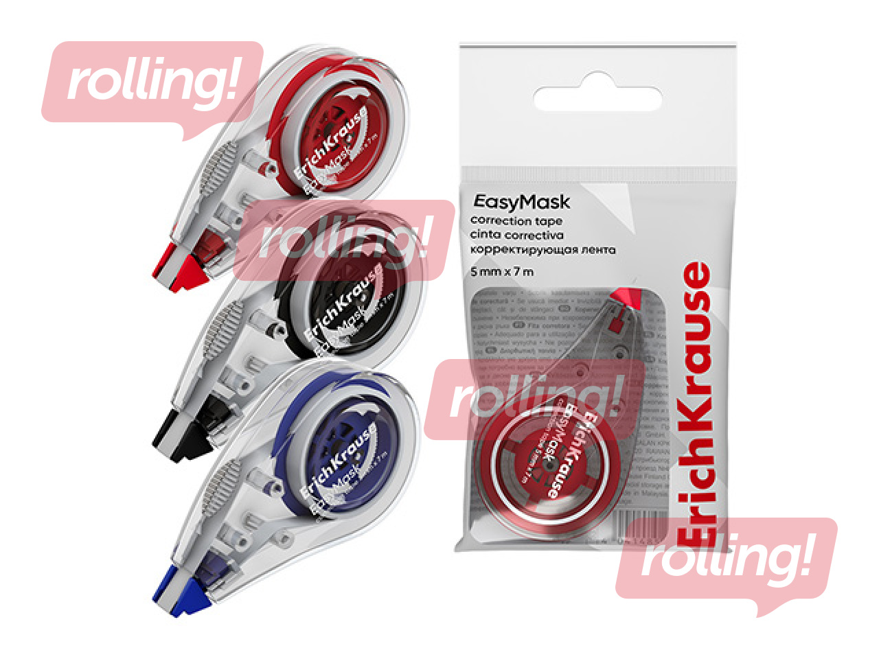 Korekcijas lente ErichKrause EasyMask, 5 mm x 7 m