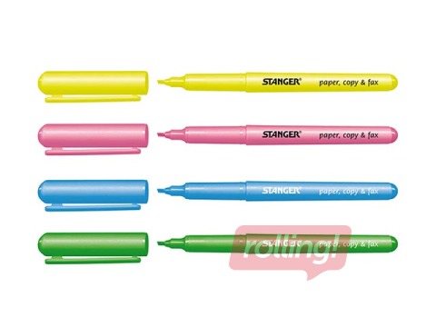 Teksta marķieru komplekts Stanger, 1-3mm, 4 krāsas