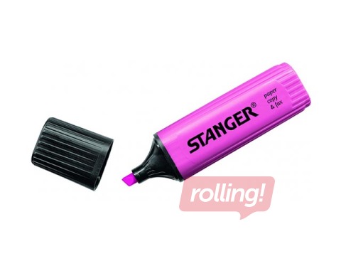 Text marker Stanger, pink, 1-5mm