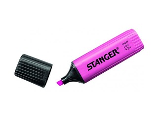 Text marker Stanger, pink, 1-5mm