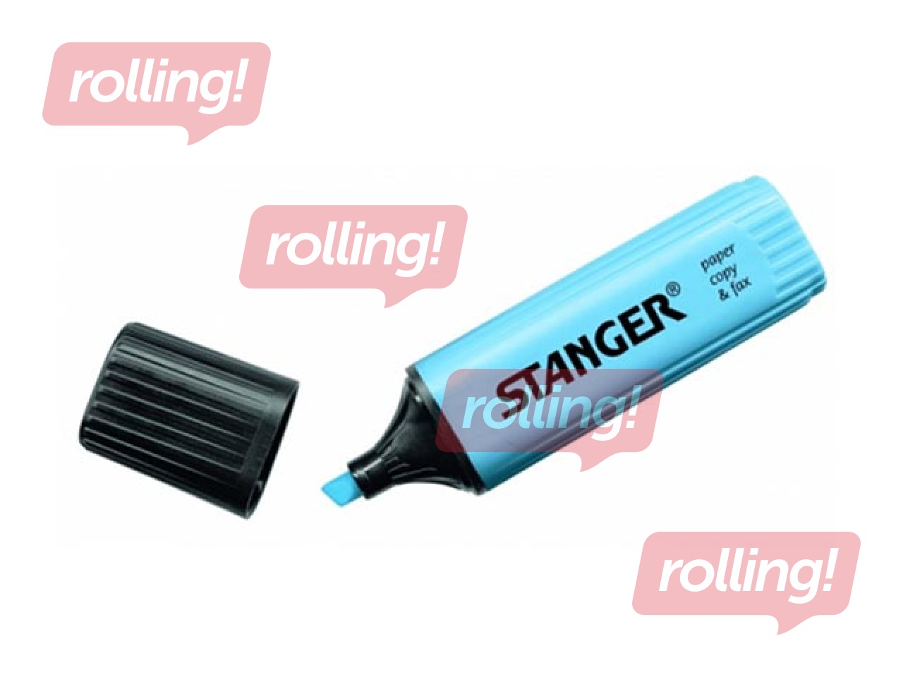 Text marker Stanger, blue, 1-5mm