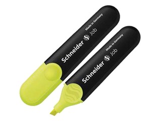Teksta marķieris Schneider Job, dzeltens, 1-4.5mm