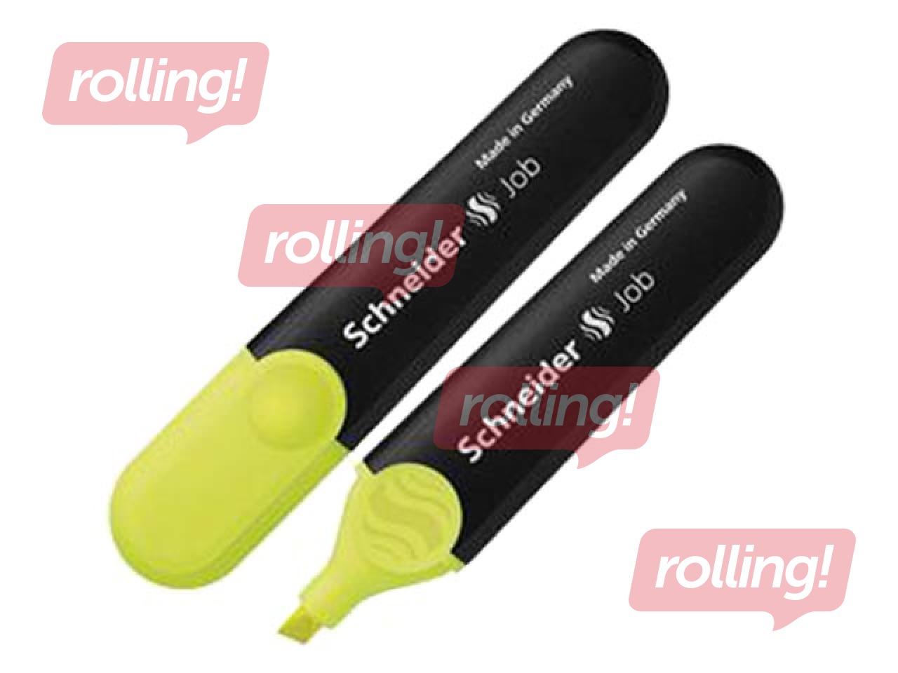 Teksta marķieris Schneider Job, dzeltens, 1-4.5mm