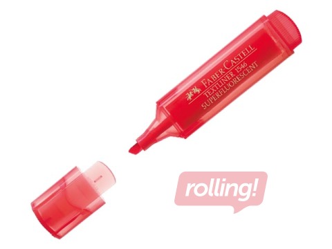 Tekstimarker Faber - Castell, punane, 1-5mm