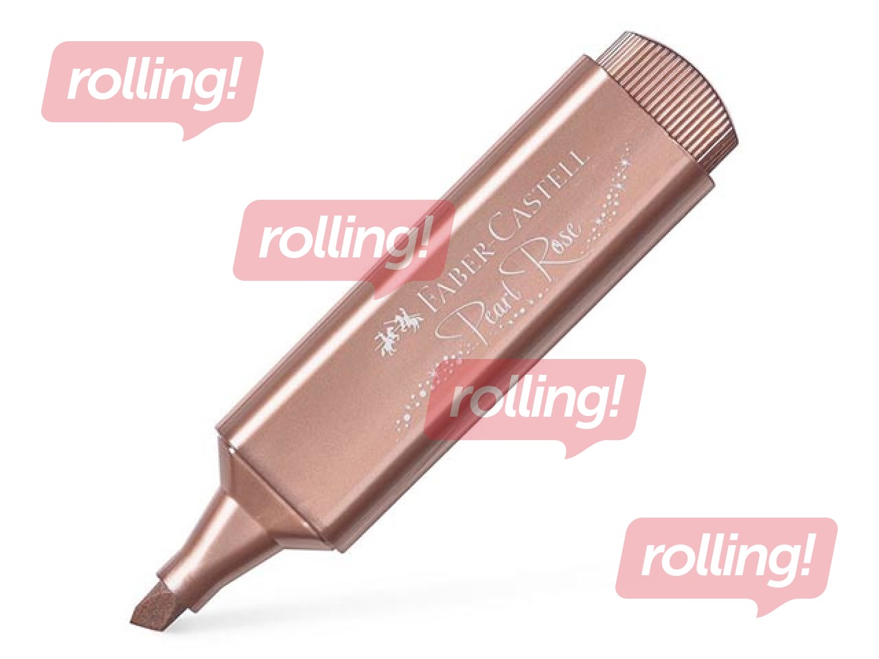 Teksta marķieris Faber - Castell, perlamutra rozā zelts, 1-5mm