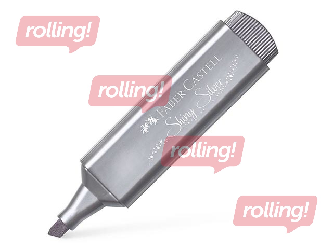 Teksta marķieris Faber - Castell, perlamutra sudraba, 1- 5mm