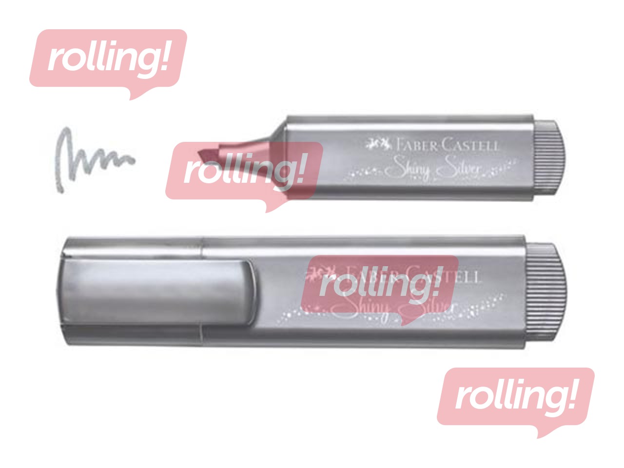 Text marker Faber - Castell, pearl silver, 1-5mm