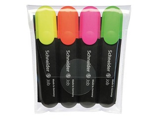 Text marker  Schneider Job, 1-5 mm, set 4 pcs.