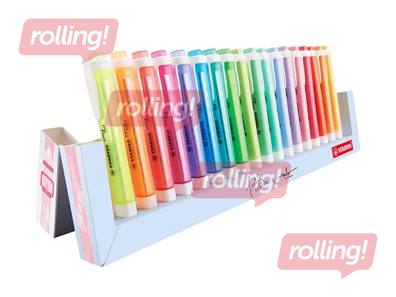 Teksta marķieru Stabilo Swing cool komplekts, 1-4mm, 18 krāsas 