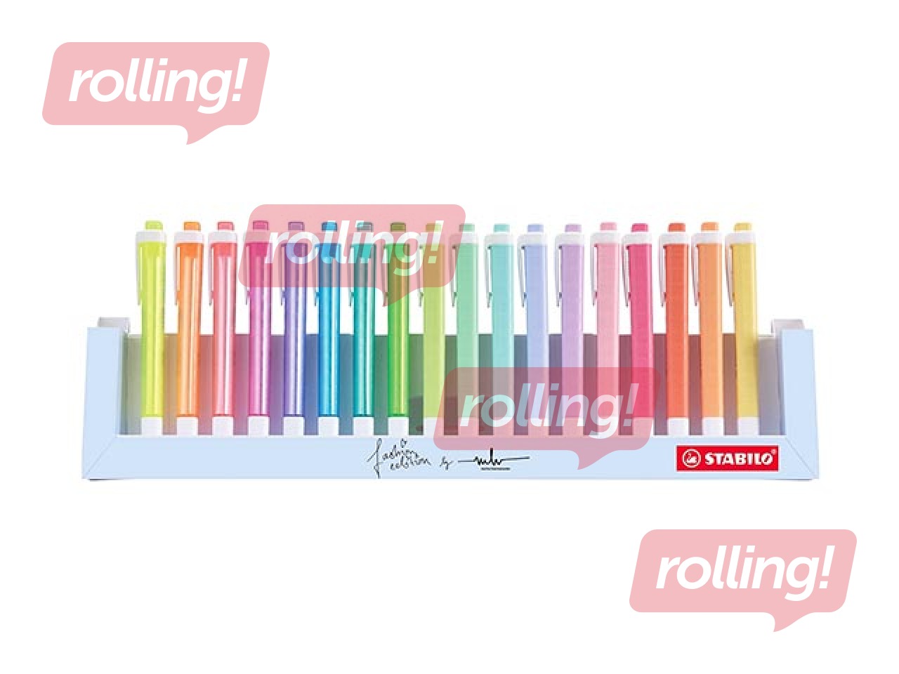 Teksta marķieru Stabilo Swing cool komplekts, 1-4mm, 18 krāsas 