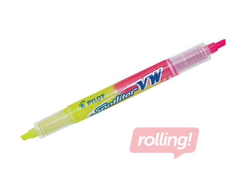 Text marker Pilot Twin Spotliter VW, yellow/pink