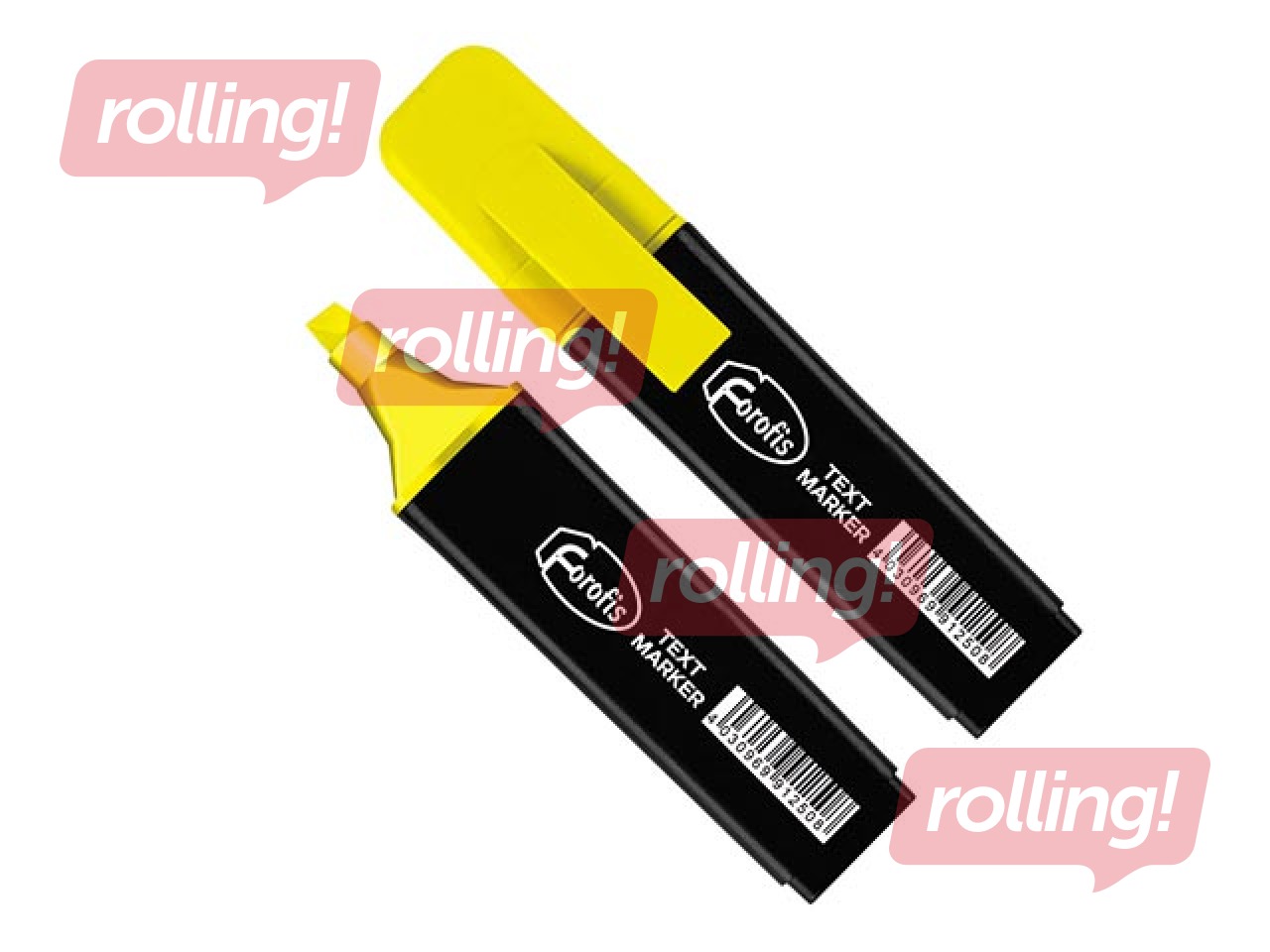 Tekstimarker Forofis, kollane, 1-5mm