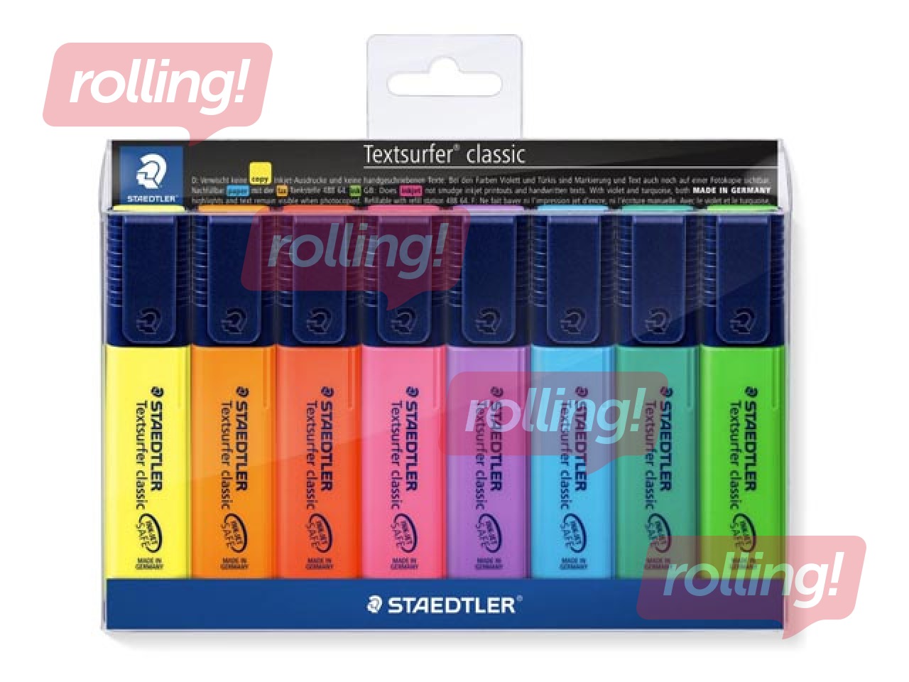 Teksta marķieru komplekts Staedtler Textsurfer 364, 1-5mm, 8 krāsas