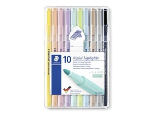 Teksta marķieru komplekts Staedtler Textsurfer 362, 1-4mm, 10 pasteļkrāsas