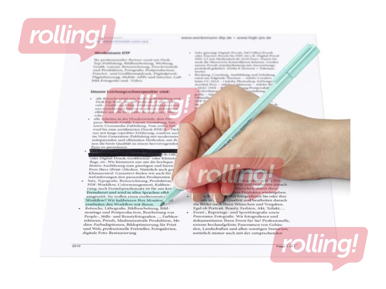 Teksta marķieru komplekts Staedtler Textsurfer 362, 1-4mm, 10 pasteļkrāsas