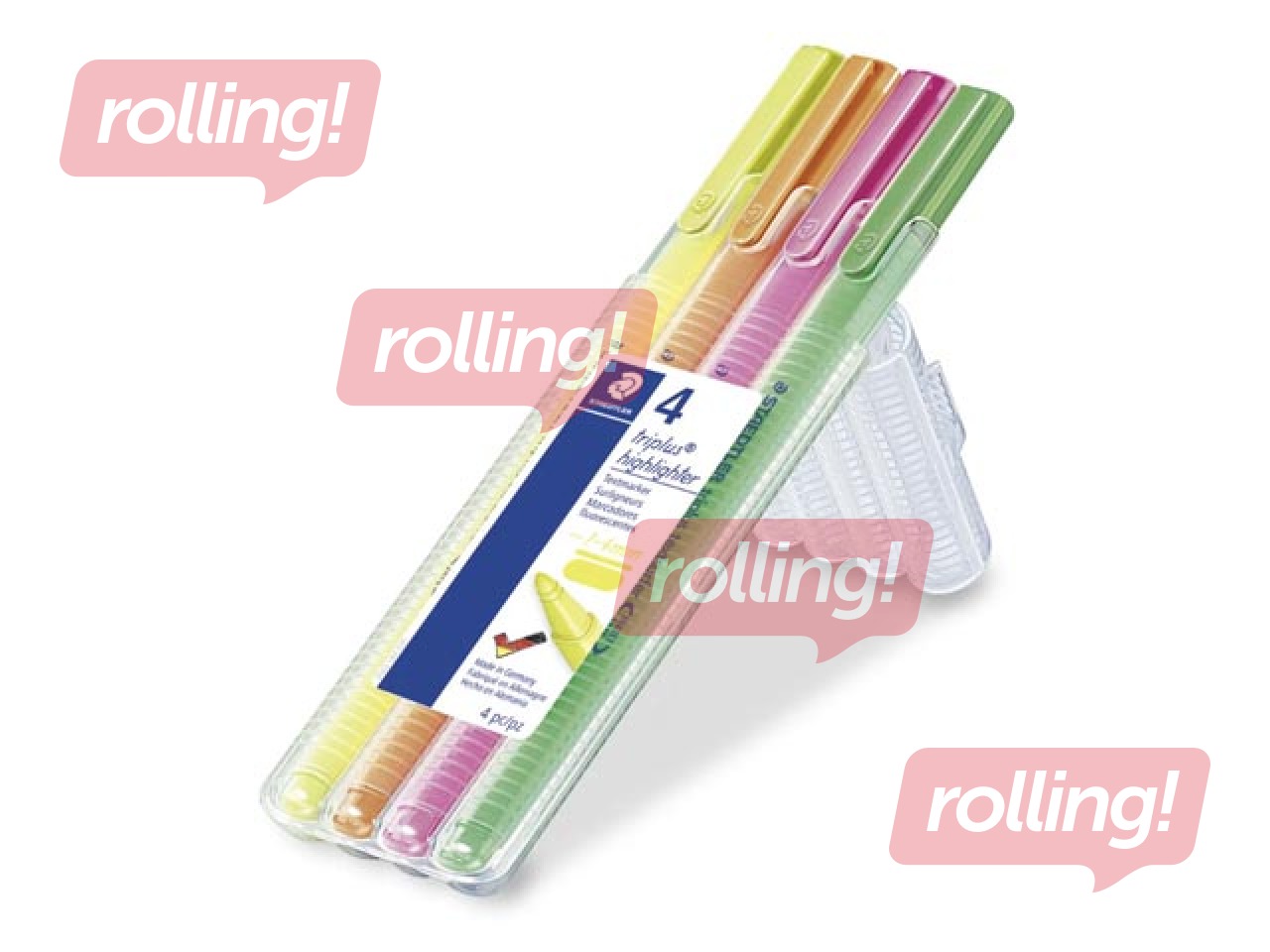 Teksta marķieru komplekts Staedtler Textsurfer 362, 1-4mm, 4 krāsas