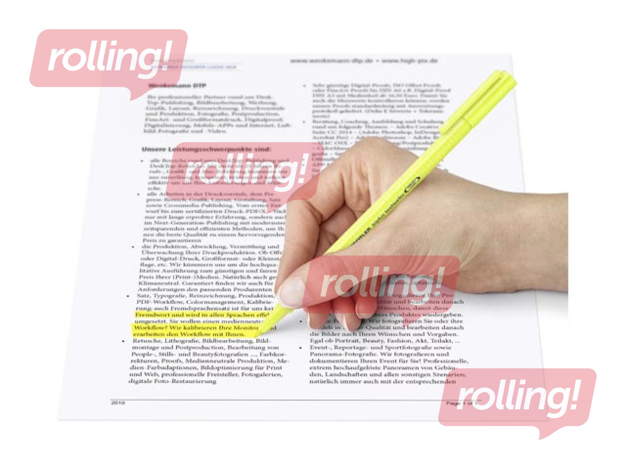 Teksta marķieris Staedtler Textsurfer 362, dzeltens, 1-4mm